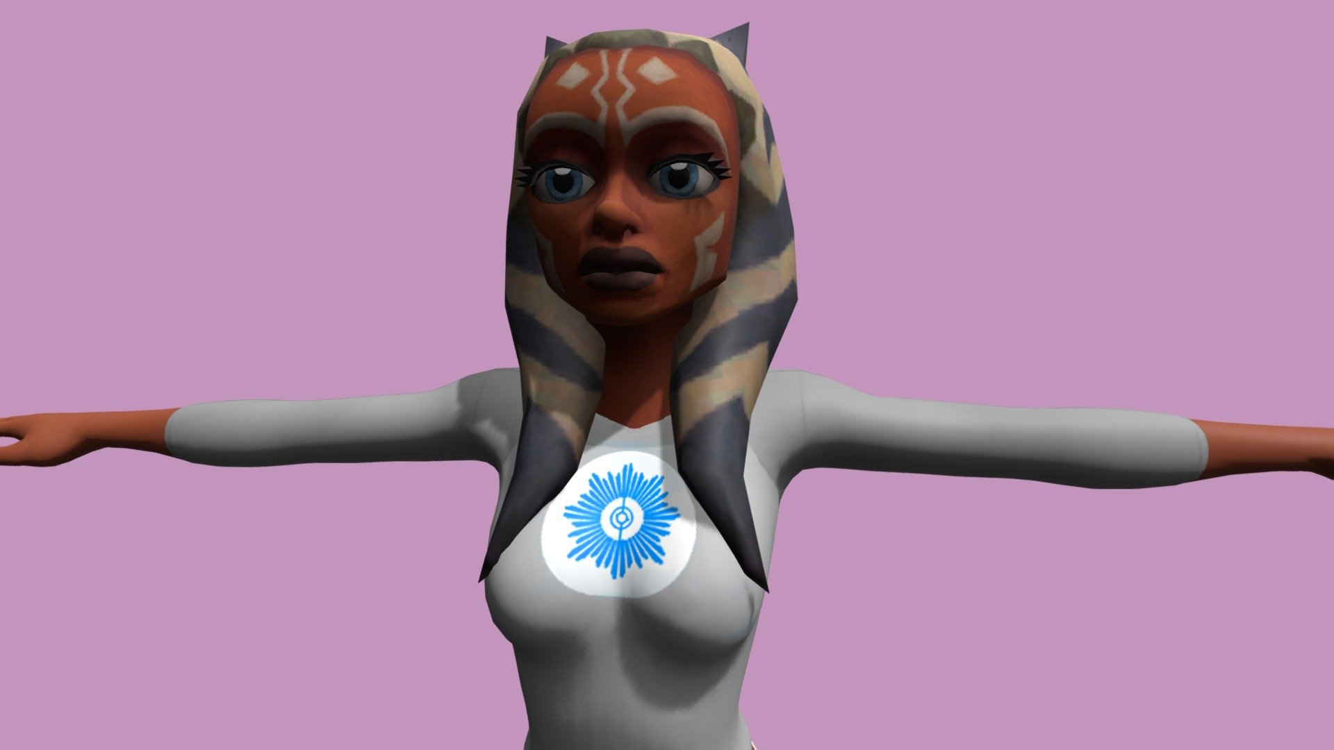 Star Wars Sexy Ashoka 3D — Sketchfab embed 3D viewer