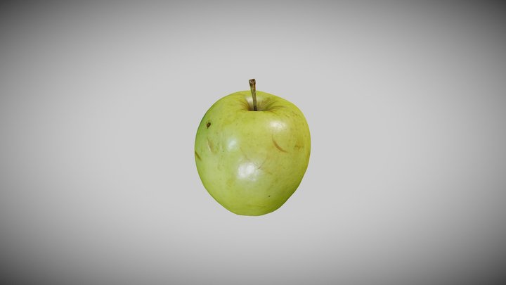 Granny Smith Apple 3D Model