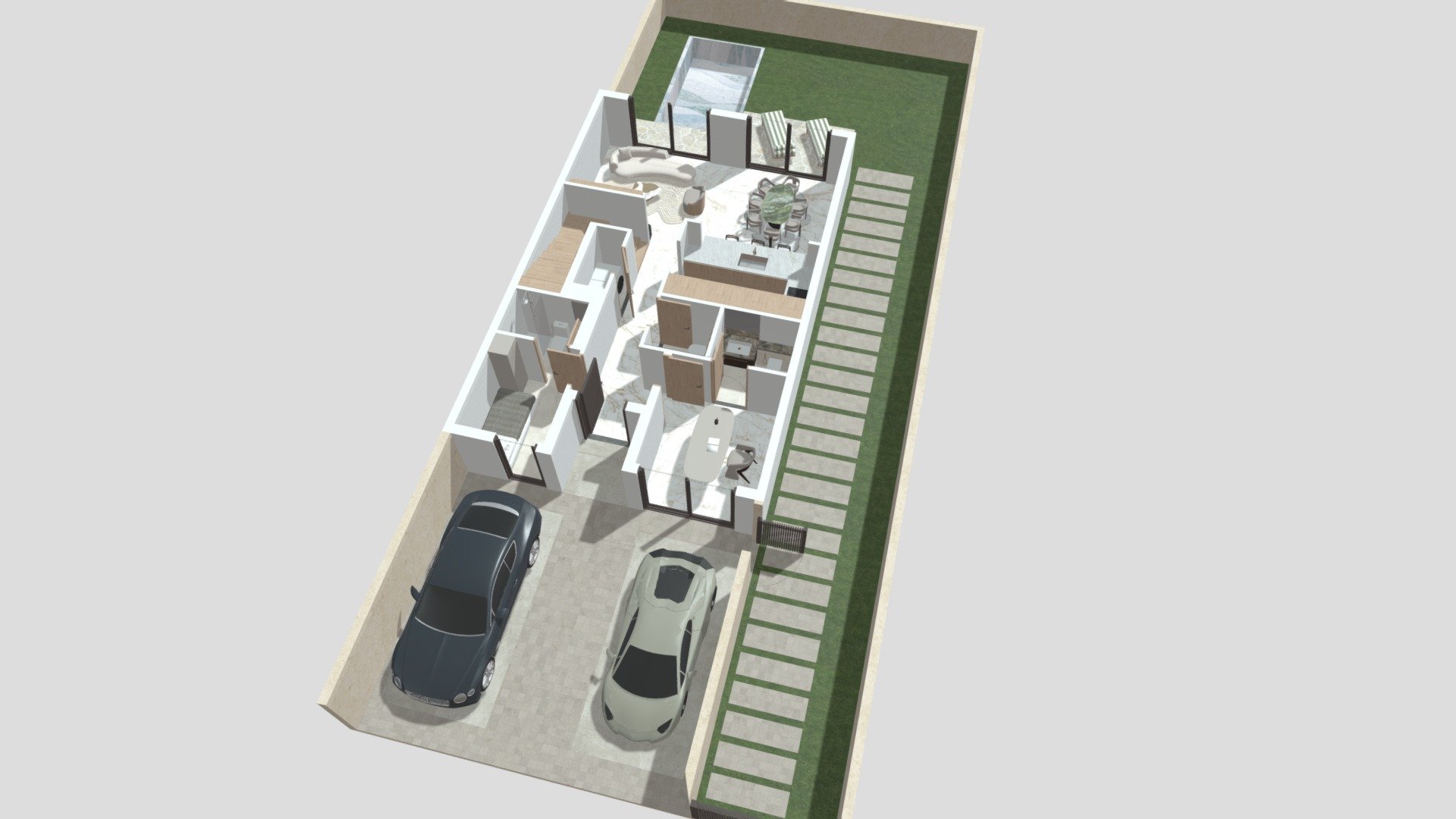 LR - Townhouse C2 - Ground Floor - 3D model by LEOS Developments ...