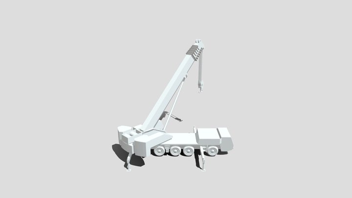 Mobile Crane 3D Model