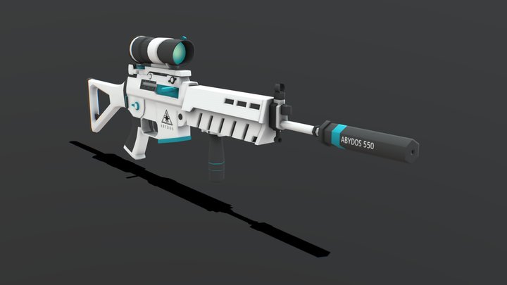 ブルーアーカイブ ガンモデリング01 (BlueArchive Gun_Modeling01) 3D Model