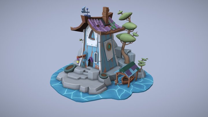 House Diorama 3D Model