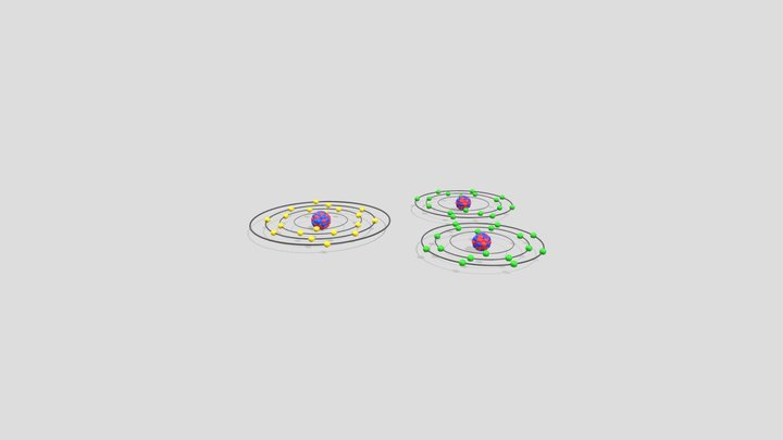 Kalsium Klorida (Cacl2) 3D Model