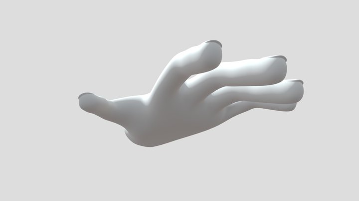 Hand basic topology 3D Model