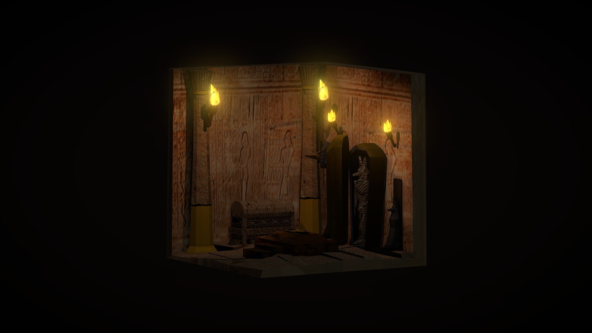 Tomb of the jackal pharaoh - Download Free 3D model by ...