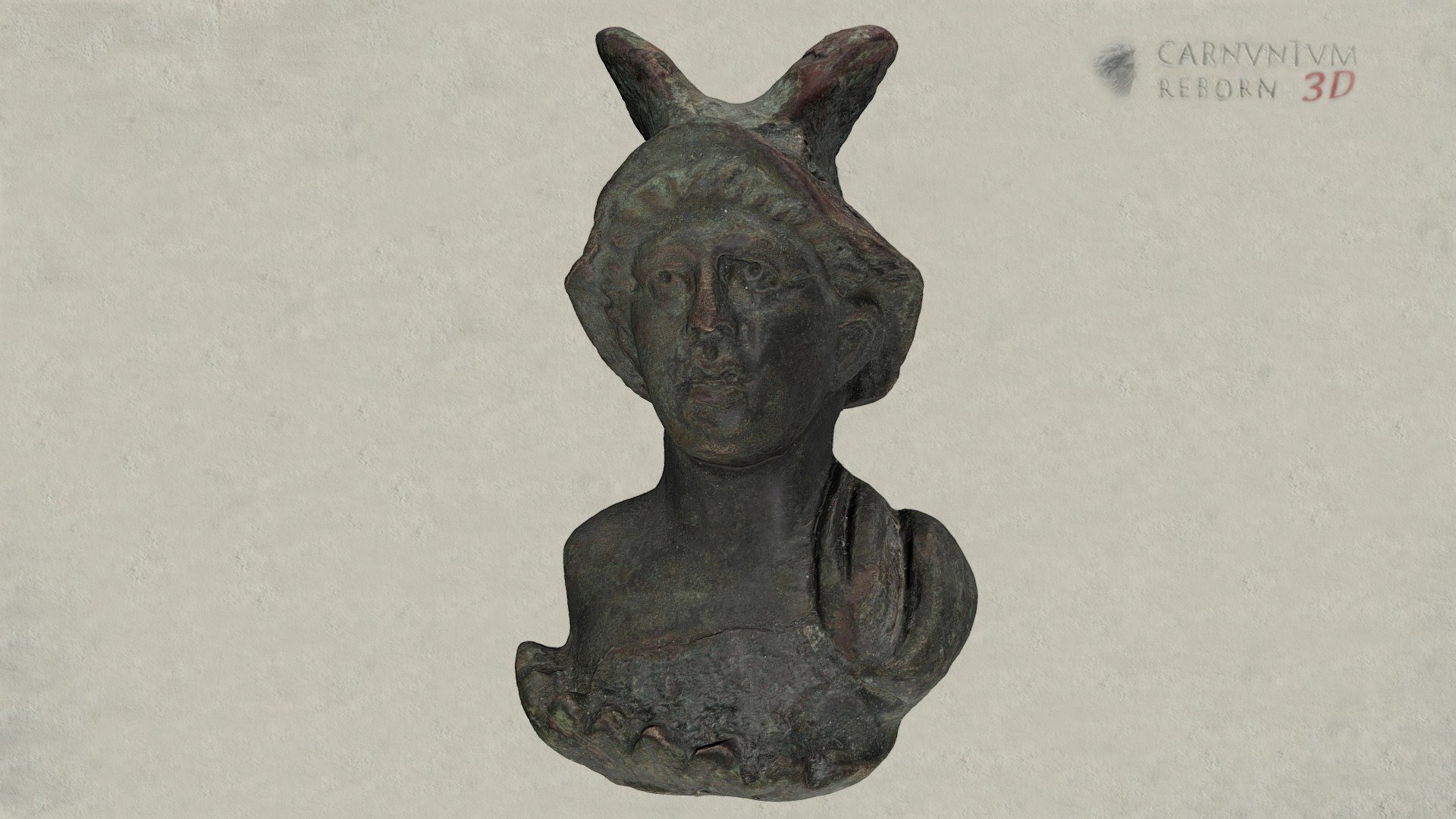 Merkurbüste — Sketchfab embed 3D viewer