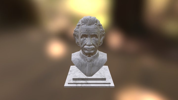 Albert Einstein Bust 1 3D Model