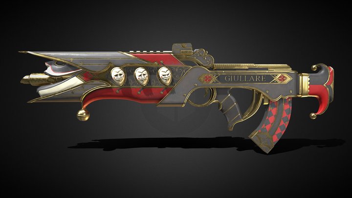 Apex Legends VK-47 Flatline Harlequin – Kostenloses 3D-Modell STL
