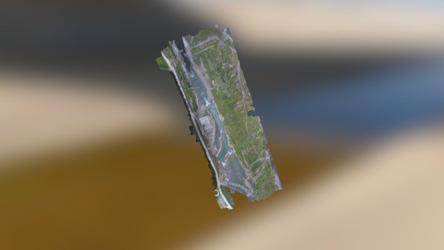0621中正大橋灌漿完成 3D Model
