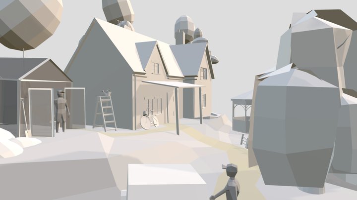 1VFX07_Denys_Wiebe_UpdateDioramaAndHouse 3D Model