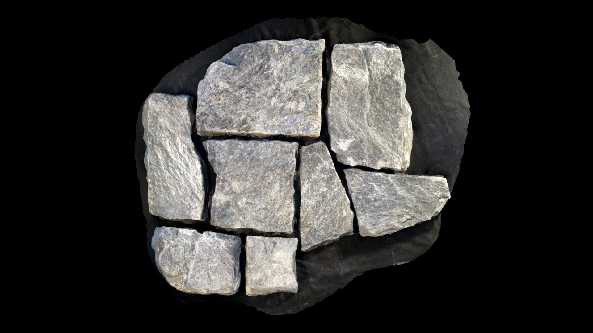 Vermont Ash Gray Mica Mosaic
