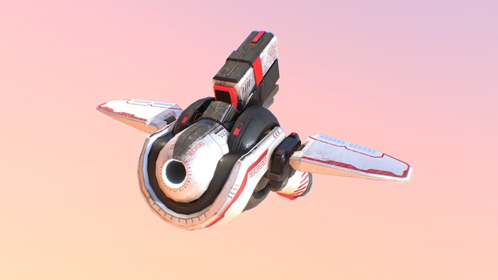 Sci-fi exploration drone 3D Model