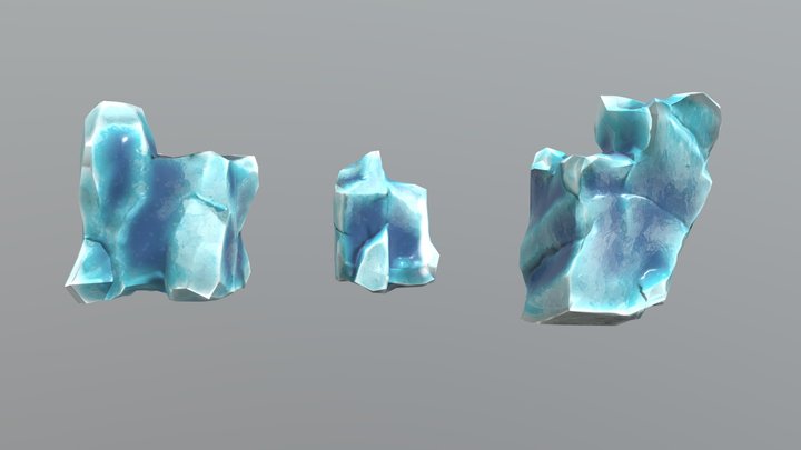 Ice blocks 3D Model