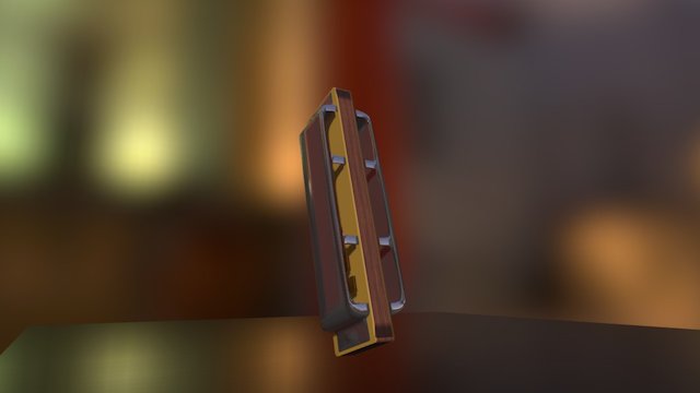 Harmonica 3D Model