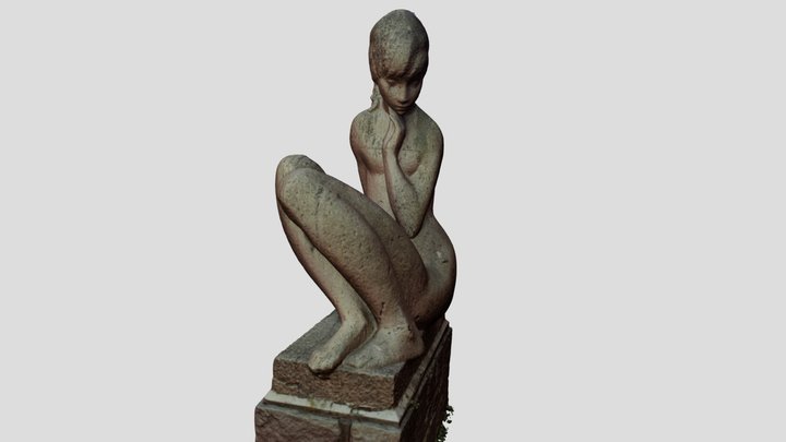 Statue of a virgin 3D Model
