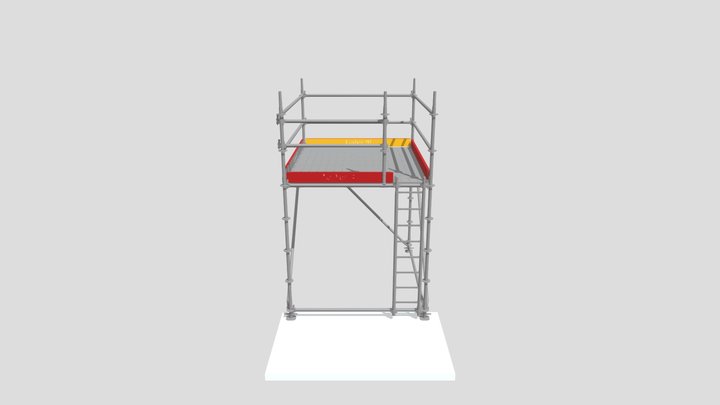 PLATAFORMA DE TRABALHO  C 2_57 X 2_07  H 2+1 3D Model