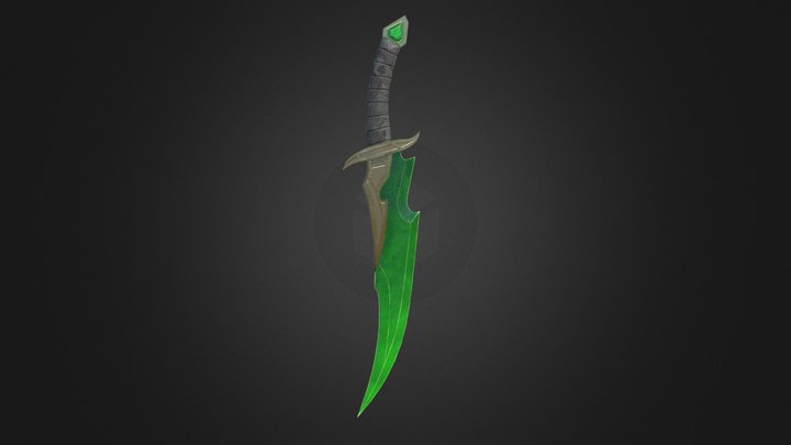 Crystal Dagger 3D Model