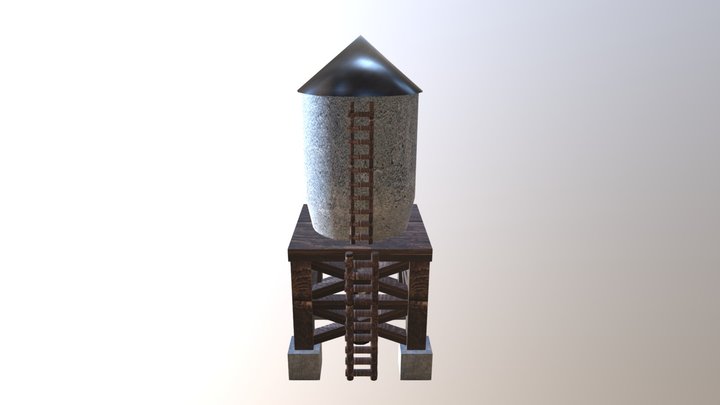 Water Tower 3D Model