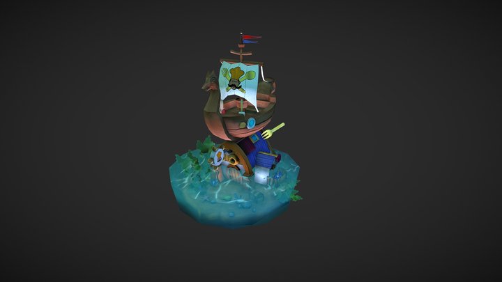 Underwater Hut 3D Model