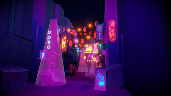 Tokyo street experiment 3D Model