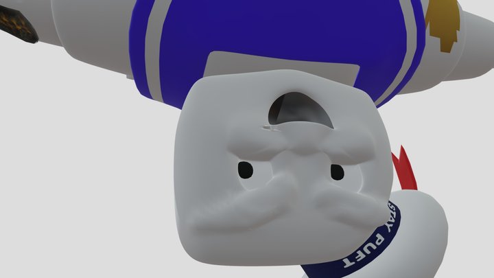 burned puft 3D Model