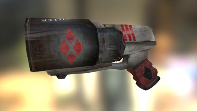 Harley Pop Gun 3D Model