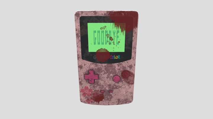 Bloody Sakura Gameboy 3D Model