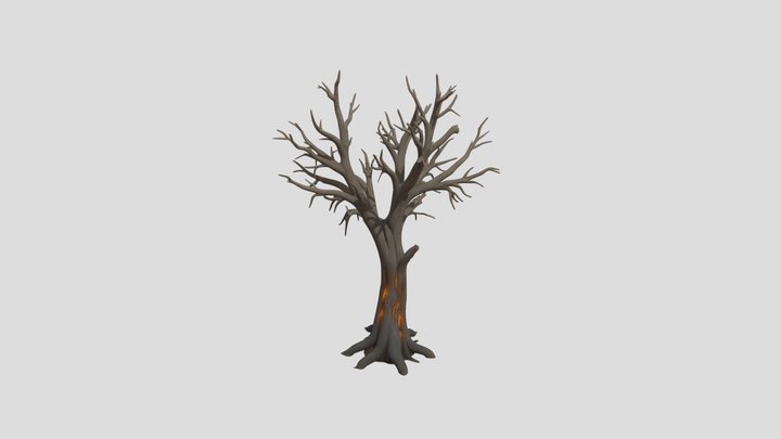 Realistic Dead Tree 3D Model