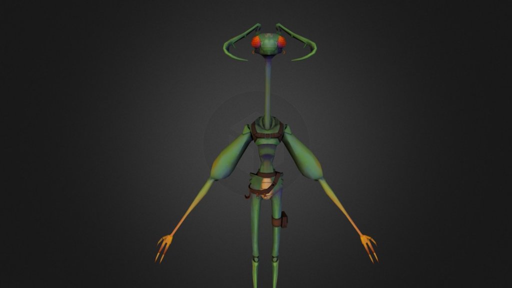 Insectoid Character - 3D model by M (@tsuzukimarina) [b17e6f5] - Sketchfab