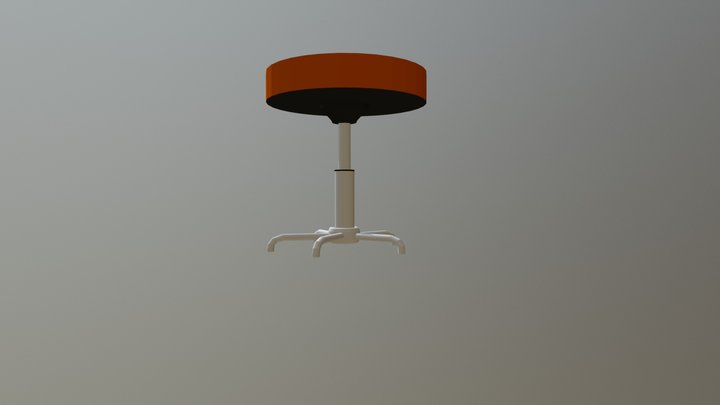 A Stool (Without Wheels) 3D Model