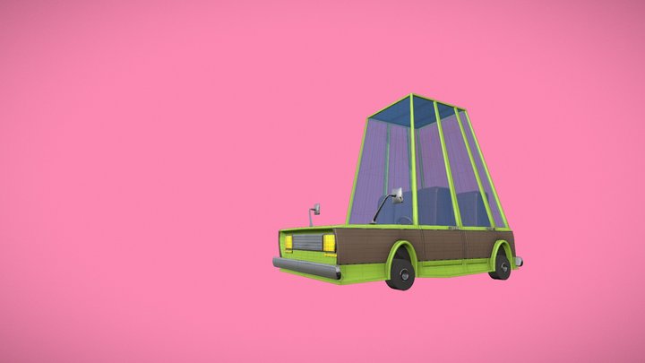 Cartoon Car 3D Model