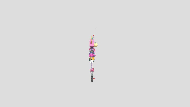 Glamrock Zooble from The Amazing Digital Circus 3D Model