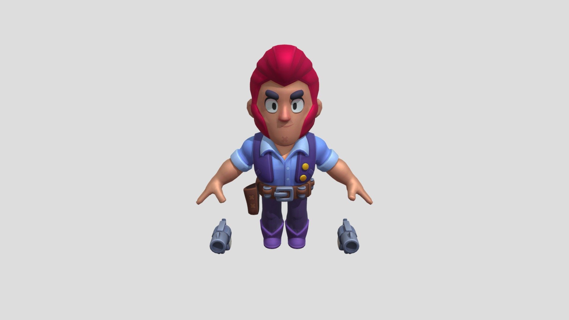 Colt_ Revamped__ Brawl_ Stars - 3D model by emiruz2009 [b1844c2 ...