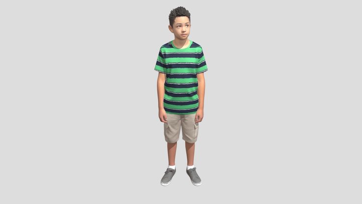 Casual Summer Outfit Boy – Modèle 3D gratuit STL