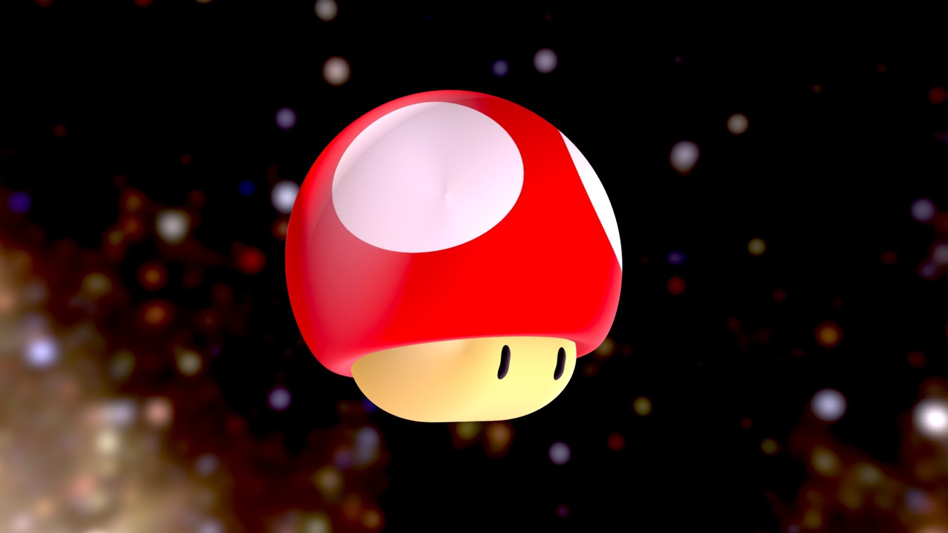 Mushroom Mario Download Free 3D model by Federico.Salvatierra [b186c12] Sketchfab