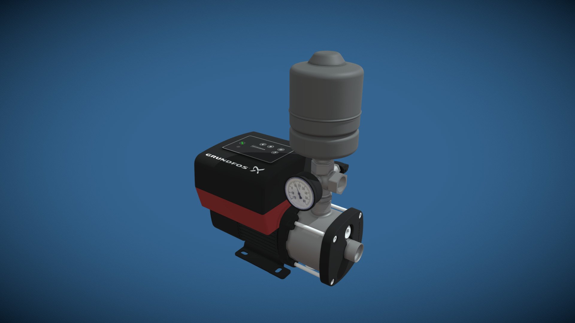 CMBE pump 3D model by Grundfos xR [b186ea1] Sketchfab