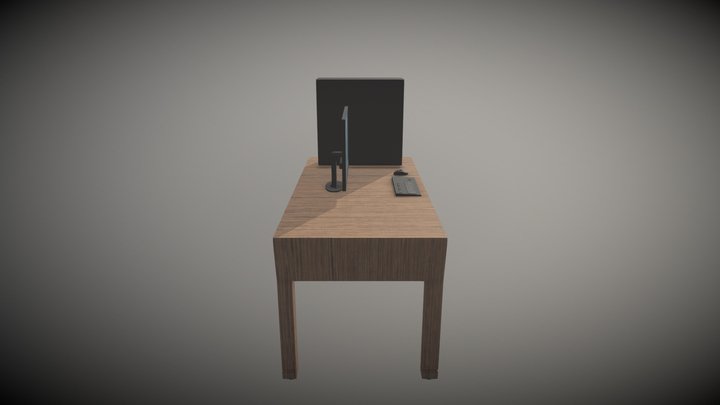 Computer Desk 3D Model