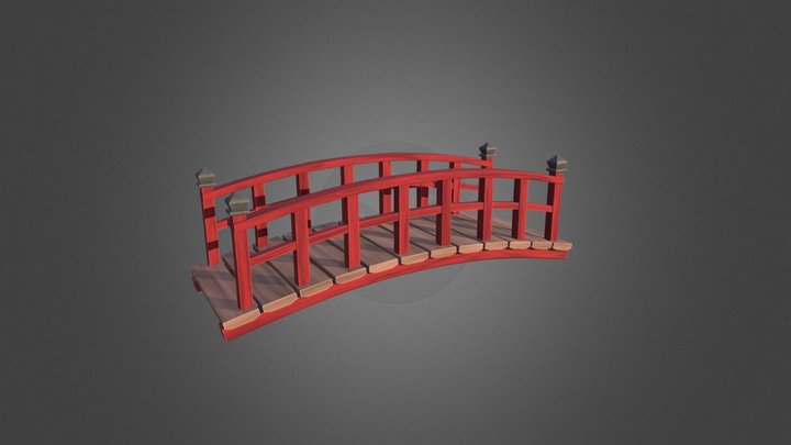Japanese bridge 3D Model