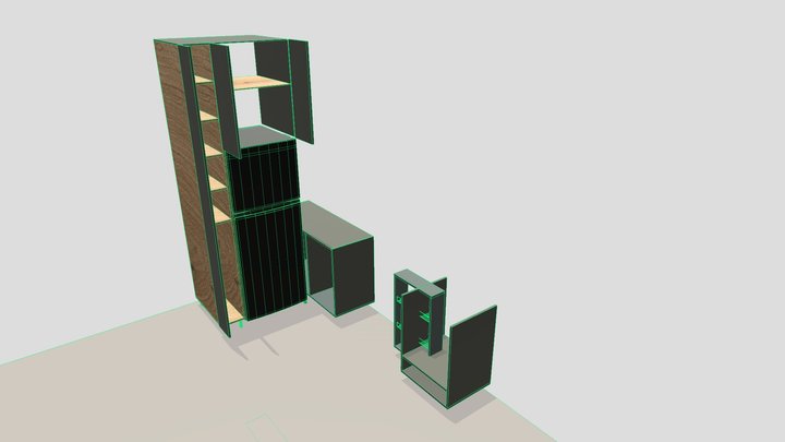 CORPURILE MOBILER BUCATARIE 3D Model