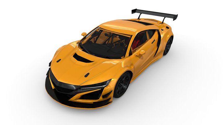 2016 - Acura NSX GT3 3D Model