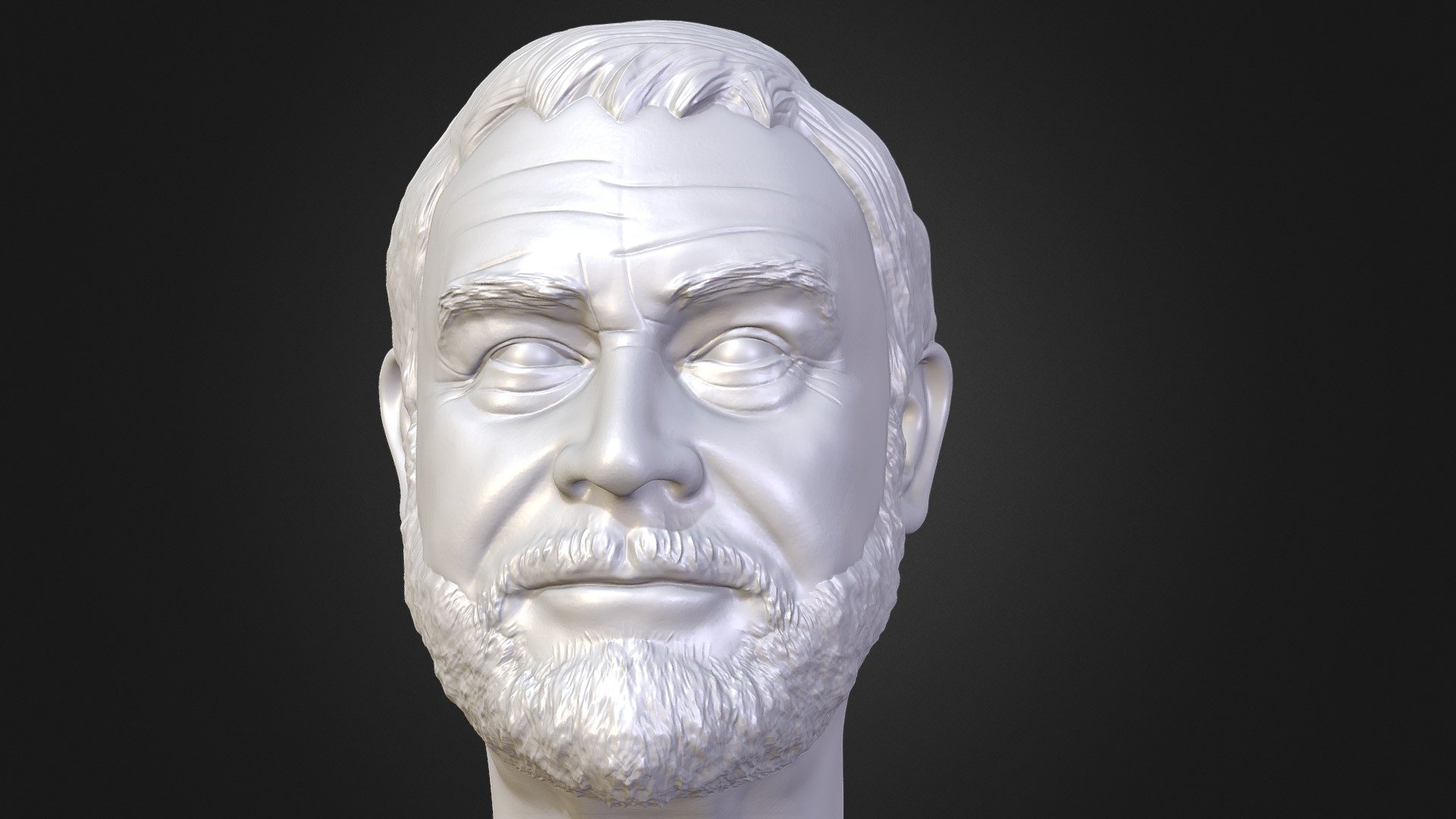 Sean Connery 3D printable portrait