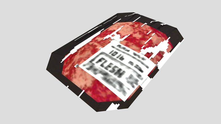 Low Poly Retro Labeled Packaged Flesh