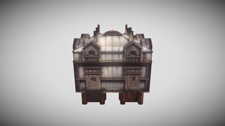Fantasy City Building 05 3D Model