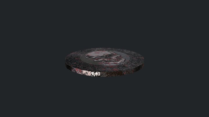 Old Pirate Coin 3D Model