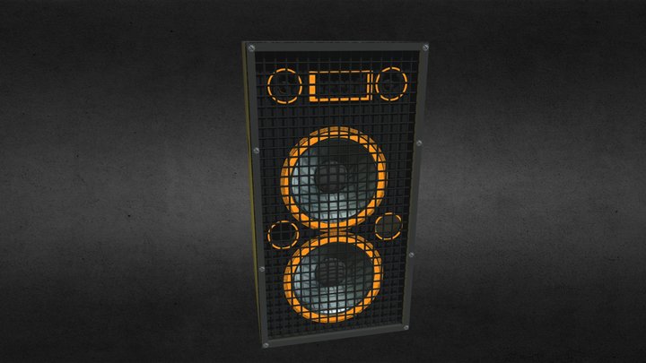 Box Falante Party Retro Lets Dance 3D Model
