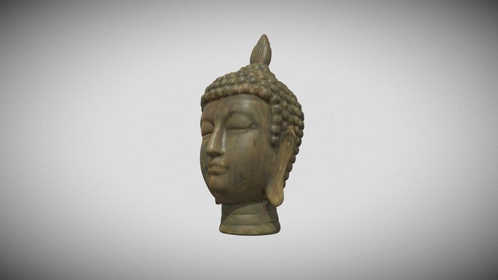 Cabeza de Buddha 3D Model