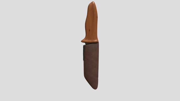 Hunting Knife 3D Model