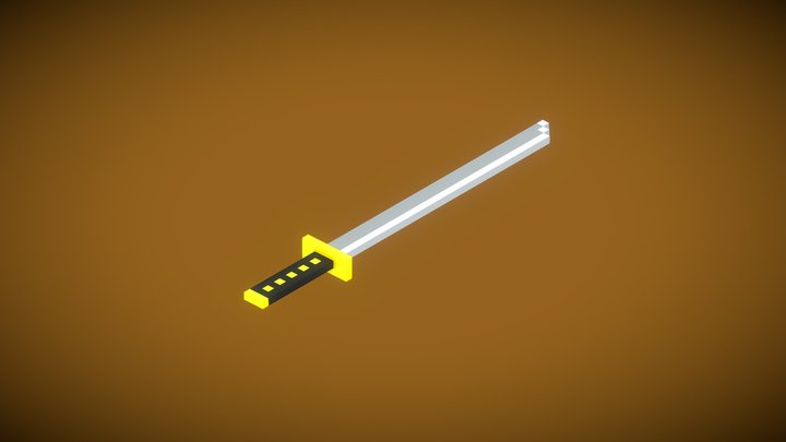 Katana (voxelart) 3D Model