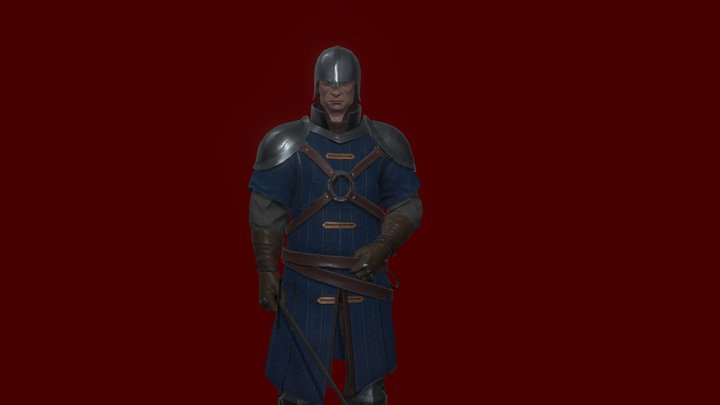 Sword man 3D Model