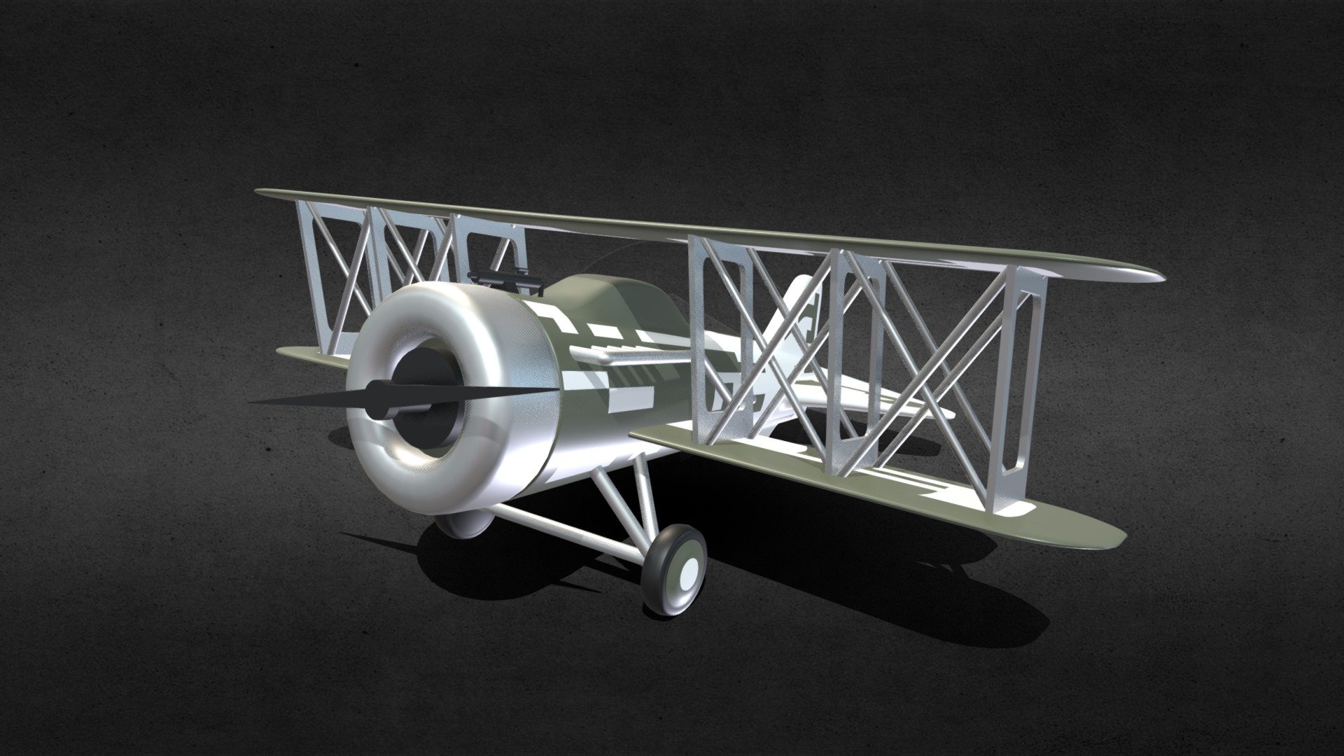 Ww1 Plane Fighter V1 3d Model By Rizkyainulprasetio [b191855] Sketchfab